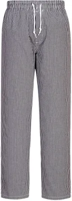 Produktbild von Portwest Herren Kochhose "Bromley" 100% Baumwolle Schwarz L