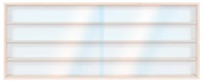 Produktbild von V150.4 Sammlervitrine Holz / 150 cm x 39 cm x 8,5 cm Fächer 4