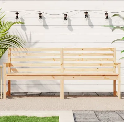 Produktbild von The Living Store Gartenbank 203,5x48x91,5 cm Massivholz Kiefer