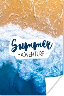 Produktbild von MuchoWow® Poster Strand - Sommer - Zauber 120x180 cm - Kunstposter