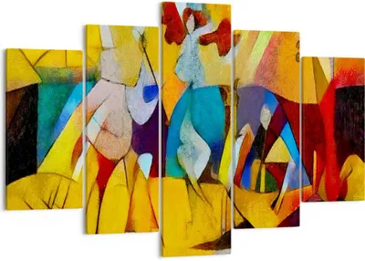 Produktbild von Bild auf Leinwand - Leinwandbild - Abstraktion modern - 150x100cm - Wand Bild - Wanddeko - Leinwanddruck - Bilder - Kunstdruck - Wanddekoration - Leinwand bilder - Wandkunst - EA150x100-3455