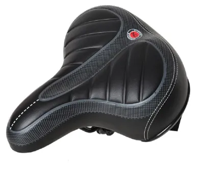 Produktbild von Fahrradsattel, ergonomischer Gelsattel mit breiter Komfortpolsterung und Doppelfederung, geeignet für Fahrräder/Mountainbikes/Rennräder