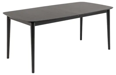 Zdjęcie produktu dla Montreux stół do jadalni 90x180/219cm zawiera dodatkowe blaty czarny.