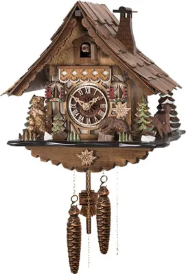 Produktbild von Engstler - 40913 - Kuckucksuhr - 1-Tag-Kettenzugwerk - Nussbaum