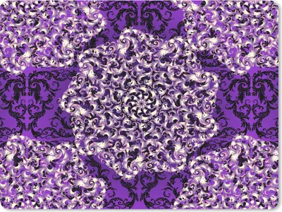 Produktbild von MuchoWow® Mauspad Mousepad Rosa - Lila - Muster - Barock 23x19 cm - Mousepads - Maus Mat - Pad - Mausunterlage - Schreibtischunterlage - Mauspad
