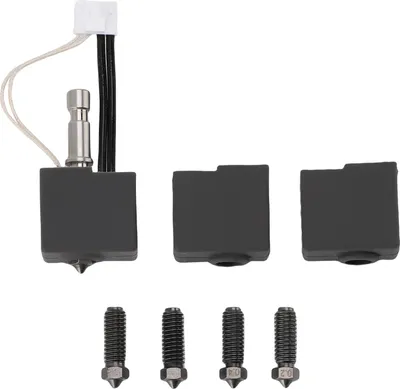Immagine prodotto di Set hotend estrusore per Kobra S1, hotend con ugello in acciaio temprato con ugelli da 0,2 mm, 0,4 mm, 0,6 mm, 0,8 mm e 2 manicotti in silicone