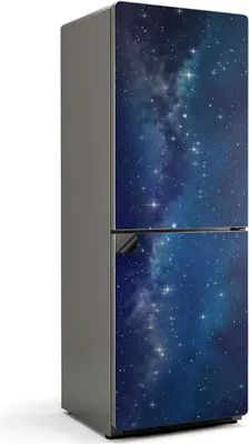 Zdjęcie produktu dla Kosmiczny pejzaż gwiazd - magnetyczna osłona lodówki - magnetyczna folia dekoracyjna do kuchni - dekoracja z magnesem na lodówkę - samoprzylepna tablica magnetyczna - folia magnetyczna na drzwi lodówki - 70x190 cm