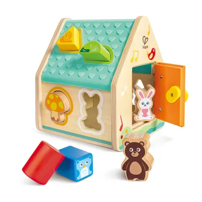 Obrázek produktu pro Hape Critter House Shape Sorter, 2 rok/roky, Dřevo, Vícebarevný