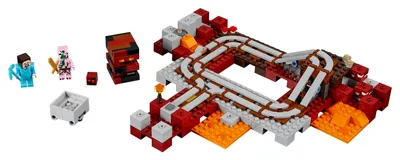 Produktbild von LEGO® Minecraft™ Die Nether-Eisenbahn 21130