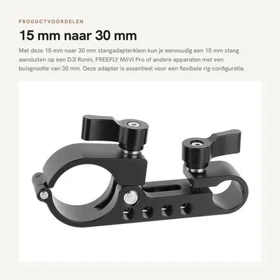 Productafbeelding van 15 mm naar 30 mm Stangadapterklem voor Rigs