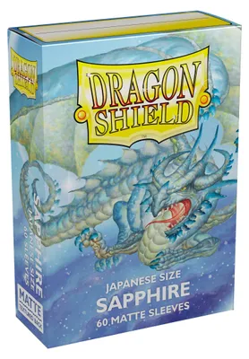 Produktbild von Dragon Shield Japanese Size Matte Sleeves - Sapphire (60 Sleeves)
