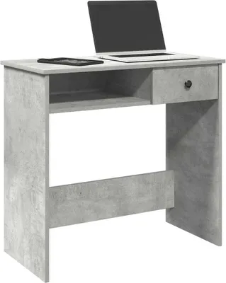 Productafbeelding van Maison Exclusive - Bureau in betonkleur, 80x40x75 cm, gemaakt van houtvezelplaat