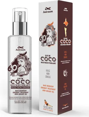 Produktbild von Sixty's Recovery Kokosnussöl von Hairgum 50 ml