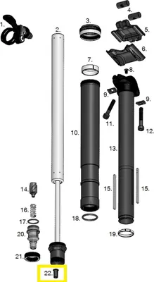 Image de Crankbrothers Highline 1.0 Cartridge Valve Adapter Kartuschenstift