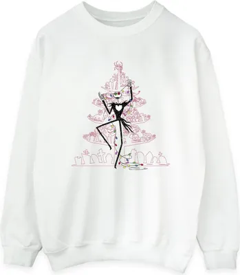 Produktbild von Disney - "The Nightmare Before Christmas" Sweatshirt für Damen BI31907 (XXL) (Weiß)
