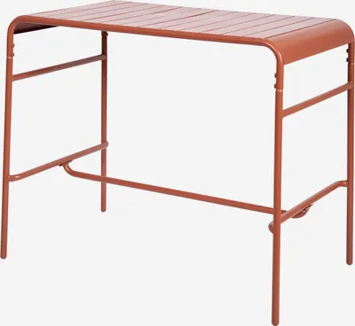 Immagine prodotto di Tavolo alto da giardino in acciaio, 4 posti, 120cm, Terracotta