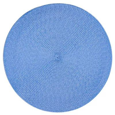 Produktbild von Platzset Polypro Bleu rund ca. 35 cm Ø abwaschbar Tischset Platzdeckchen