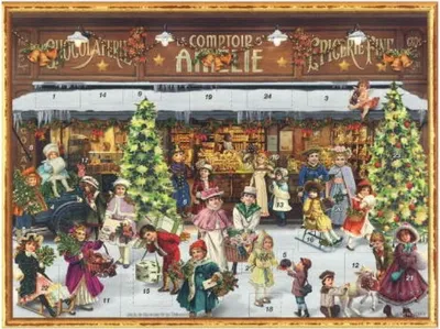 Produktbild von Adventskalender Schaufenster mit detailreichen Weihnachtsmotiven