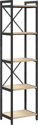 Zdjęcie produktu dla Regał na książki vidaXL z drewna dębowego Sonoma, 40 x 30 x 155 cm, materiał drewnopochodny