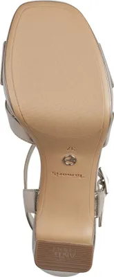 Produktbild von Tamaris Damen Sandalette Gold Silber Metallic Optik Karree 1-28349-42, Größe:38 EU, Farbe:Gold