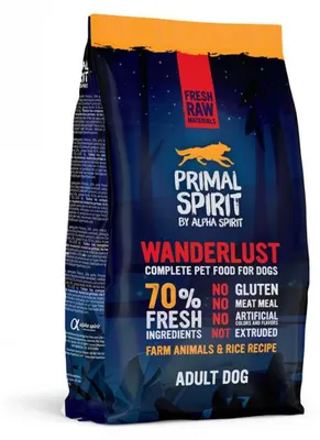 Produktbild von PRIMAL SPIRIT Trockenfutter für Hunde Wanderlust HÜHNCHEN FISCH 1 kg