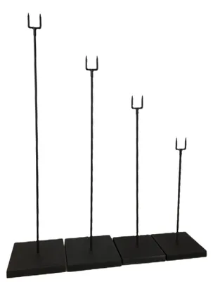 Maskerhalter 52 cm, universell, Holz/Stahl, schwarz