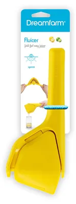 Zdjęcie produktu dla DREAMFARM | Wyciskarka do cytryn, FLUICER, żółta, 25 cm