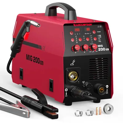 Obrázok produktu pre Zvárač – Multifunkčný zvárač 6 v 1 – 200 ampérov – Vhodný pre zváranie MIG, TIG a elektródou