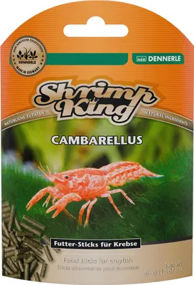 Produktbild von Dennerle Shrimp King Cambarellus 45g - Hauptfutter Sticks für Zwergkrebse