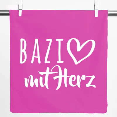 Produktbild von Huuraa Kissenbezug Bazi mit Herz 40x40cm Fuchsia Baumwolle Dekokissenbezug Geschenkidee