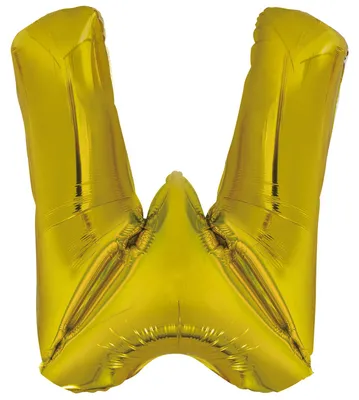 Immagine prodotto di Palloncino in foil lettera W oro - 88 cm