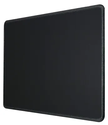 Productafbeelding van Muismat 25 x 20 cm - Zwart - Stof en natuurrubber - Gestikte rand