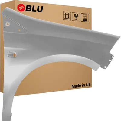 Zdjęcie produktu dla BLU Błotnik pasujący do Fiat Bravo 620B Prawy Srebrny SilberGrau | 2007-2014 | Przedni Przód | Lakierowany | Gotowy do montażu  | Stal