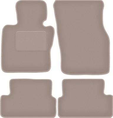 Image de Tapis de sol en velours pour Mini Cooper F57 Cabriolet (2014-) - set de tapis de sol LUX beige (4 pièces)