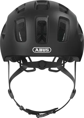 Produktbild von ABUS Fahrradhelm Youn-I 2.0 - mit Licht für Kinder, Jugendliche und junge Erwachsene - für Mädels und Jungs - Schwarz Matt, Größe M (52-57 cm)