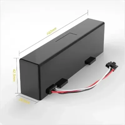 Image de Batterie de rechange Li-Ion pour robot aspirateur - 14,4 V - 12,8 Ah (12 800 mAh) - Pack de cellules 18650 4S1P - Compatible avec le robot aspirateur STYTJ02YM - 12 800 mAh