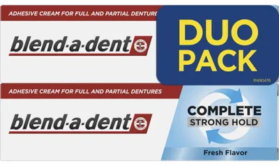 Produktbild von Blend-a-dent - Prothesenkleber Complete - 2er Pack - Starker Halt - Frischer Geschmack