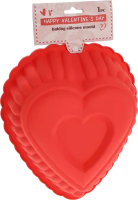 Obrázek produktu pro Silikonová forma na pečení ve tvaru srdce, 25 x 16 x 7 cm