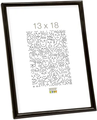 Image de Deknudt cadre plastique s011 noir 21x29,7 cm cadre pour documents din a4