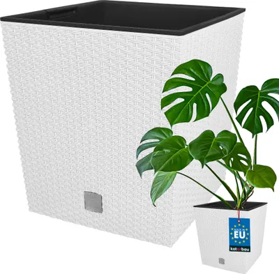 Obrázek produktu pro KOTARBAU® Květináč 400 mm s vnitřním květináčem bílý