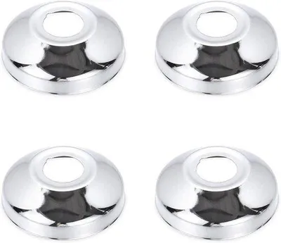 Produktbild von Rostfreie Abdeckungen 4 Stück - Muffenabdeckungen - 66 x 40 mm - Dusenarmaturen - Armaturen - Heizkörperrohre.