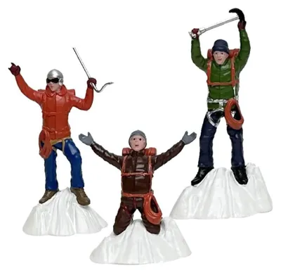 Productafbeelding van Hikers at the Mountaintop Polyresin 6cm 3 stuks Santaville