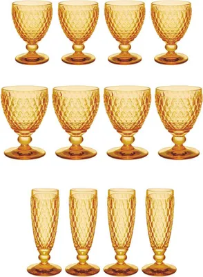Produktbild von Villeroy & Boch Boston Coloured Weißwein- & Sektgläser Set 12er Set Saffron