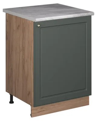 Produktbild von Spülenunterschrank Vicco Fame-Line Grün-Gold Landhaus/Goldkraft Eiche 60 cm, Model 63394