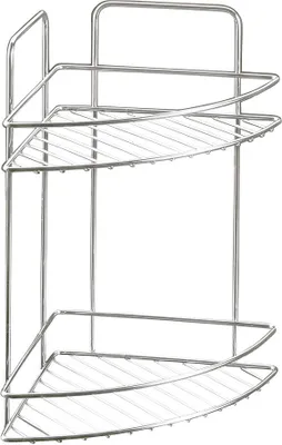Produktbild von METALTEX 403313000 Reflex LUXY 2-etagiges Eckregal 23 x 23 x 35 cm Chrometherm