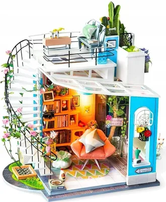 Produktbild von ROBOTIME DG12, DIY-Miniaturhaus, Junge/Mädchen, 14 Jahr(e), Erwachsene/Kinder, Mehrfarbig, Nicht für Kinder unter 36 Monaten geeignet