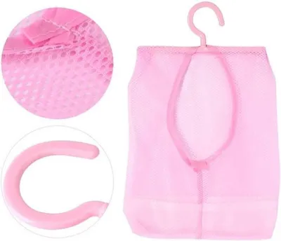 Hängende Aufbewahrungsnetzbeutel für das Badezimmer - Aufbewahrungstasche für Toilettentasche, Make-up und Shampoo