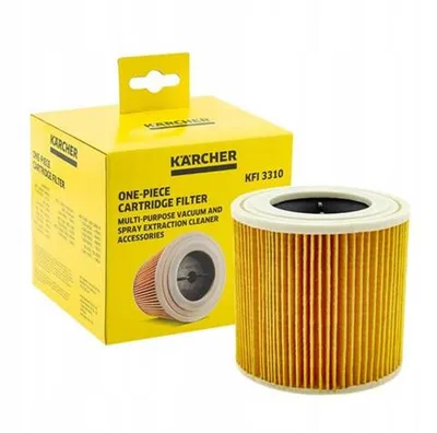 Produktbild von Kärcher KFI 3310, Filter, Trommel-Vakuum, Rot, Weiß, Kärcher, SE 4001 WD 1 Battery Set WD 2 Plus WD 3 WD 3 P WD 3 Tough Vac, 122 mm