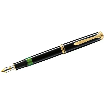 Produktbild von Pelikan Füllhalter M600 Schwarz Bicolor-Goldfeder 14-K/585 B