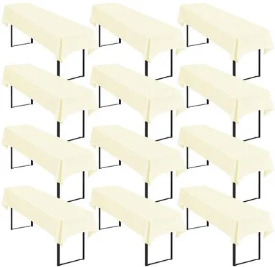 Produktbild von Rechteckige Tischdecken, 250x100cm, beige, wasbar, Polyester